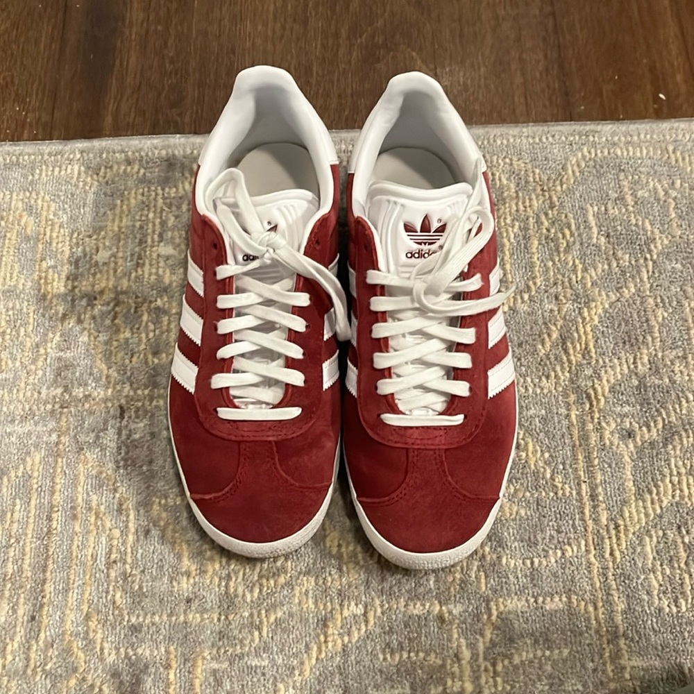 Adidas Gazelle red/white suede